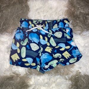 Carter's Blue and Green Camouflage Swim Shorts